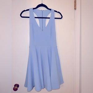 Pale blue dress